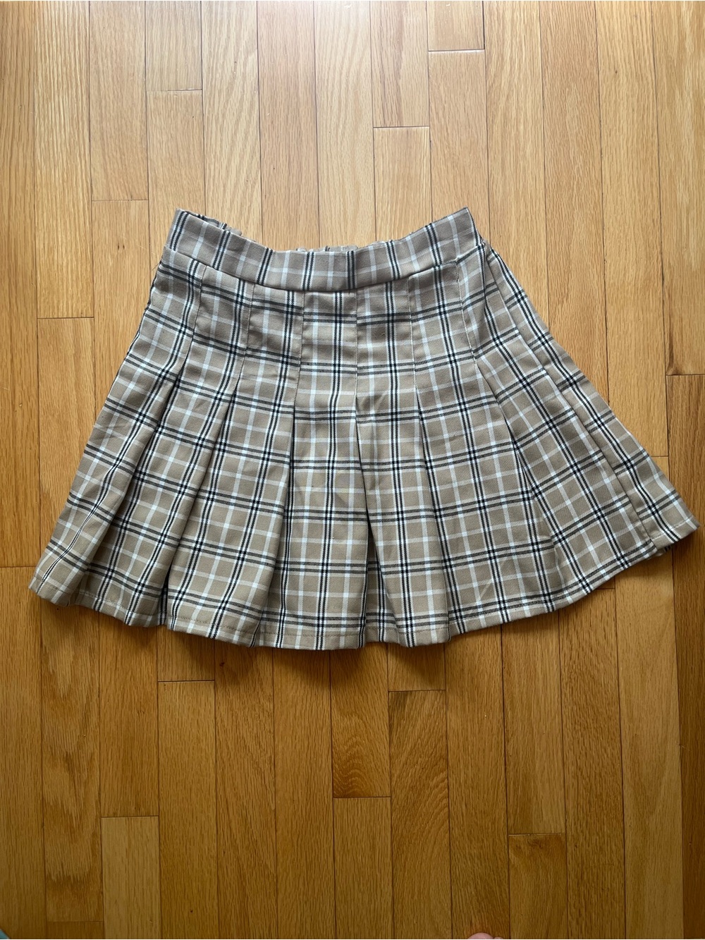 Plaid Pleated Mini Skirt - Beige, Lavender & Mint Bundle - Picture 7 of 8